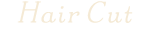Hair Cut カットについて